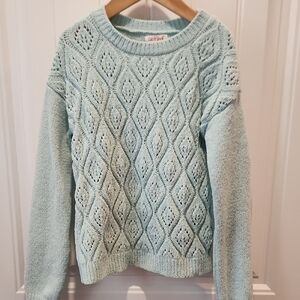 Cat & Jack Girl's Light Blue Sweater